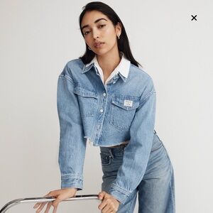 Madewell x Molly Dickson Cropped Denim Shacket